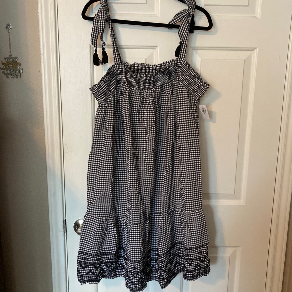 NWT Old Navy Gingham Mini Swing Dress